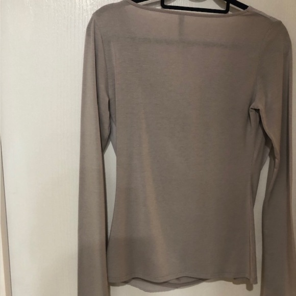 Tana & Bee Sheer Overlay Gray Top - Picture 6 of 8